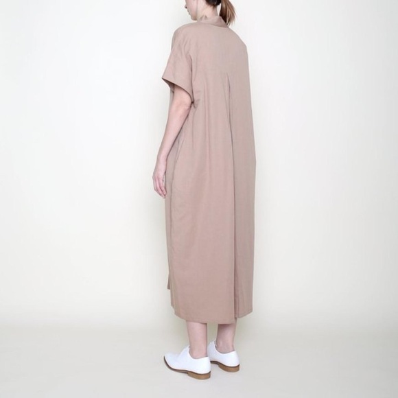 7115 by Szeki Hanbok Linen Dress in Oatmeal from SS 2021 - Picture 6 of 7